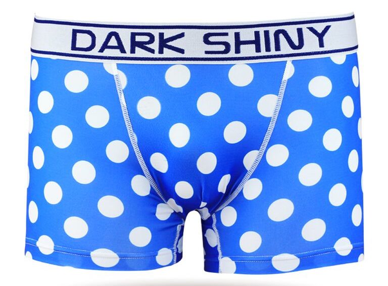 DARK SHINY(ダークシャイニー)メンズボクサーパンツ　Dot cobalt blue